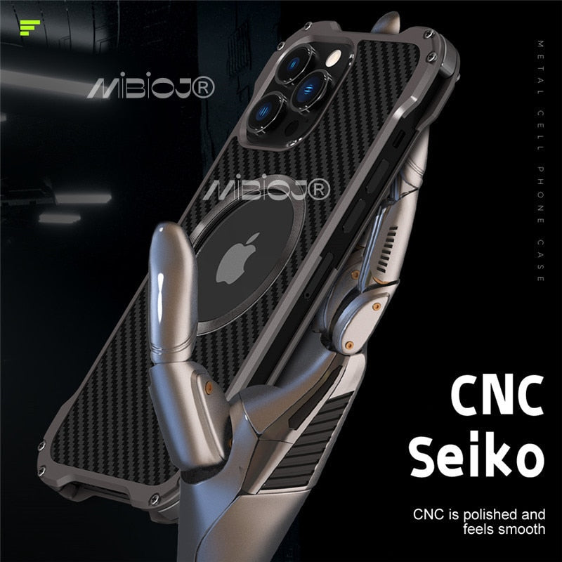 R-JUST Carbon Fiber Metal Case For iPhone - Premium Mobile Phone Cases from R-Just - Just $36.00! Shop now at Dressmycell.com R-JUST Carbon Fiber Metal Case For iPhone - Premium Mobile Phone Cases from R-Just - Just $36.00! Shop now at Dressmycell.com